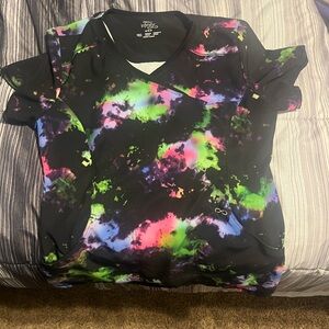 Infinity by Cherokee Women's Multicolor Scrub Top